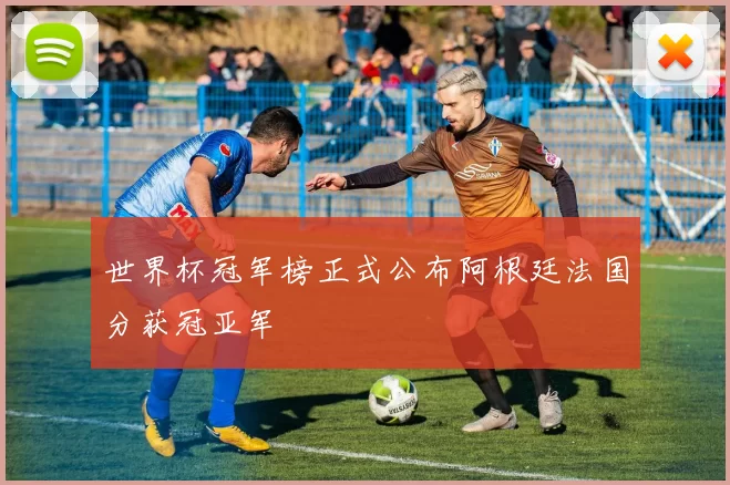 世界杯冠军榜正式公布阿根廷法国分获冠亚军