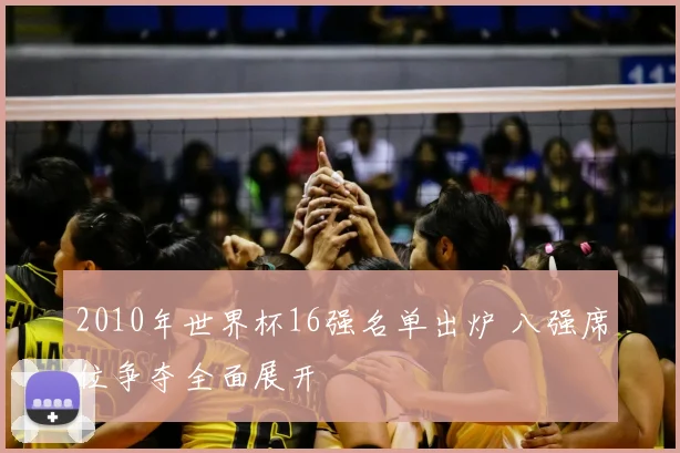 2010年世界杯16强名单出炉 八强席位争夺全面展开